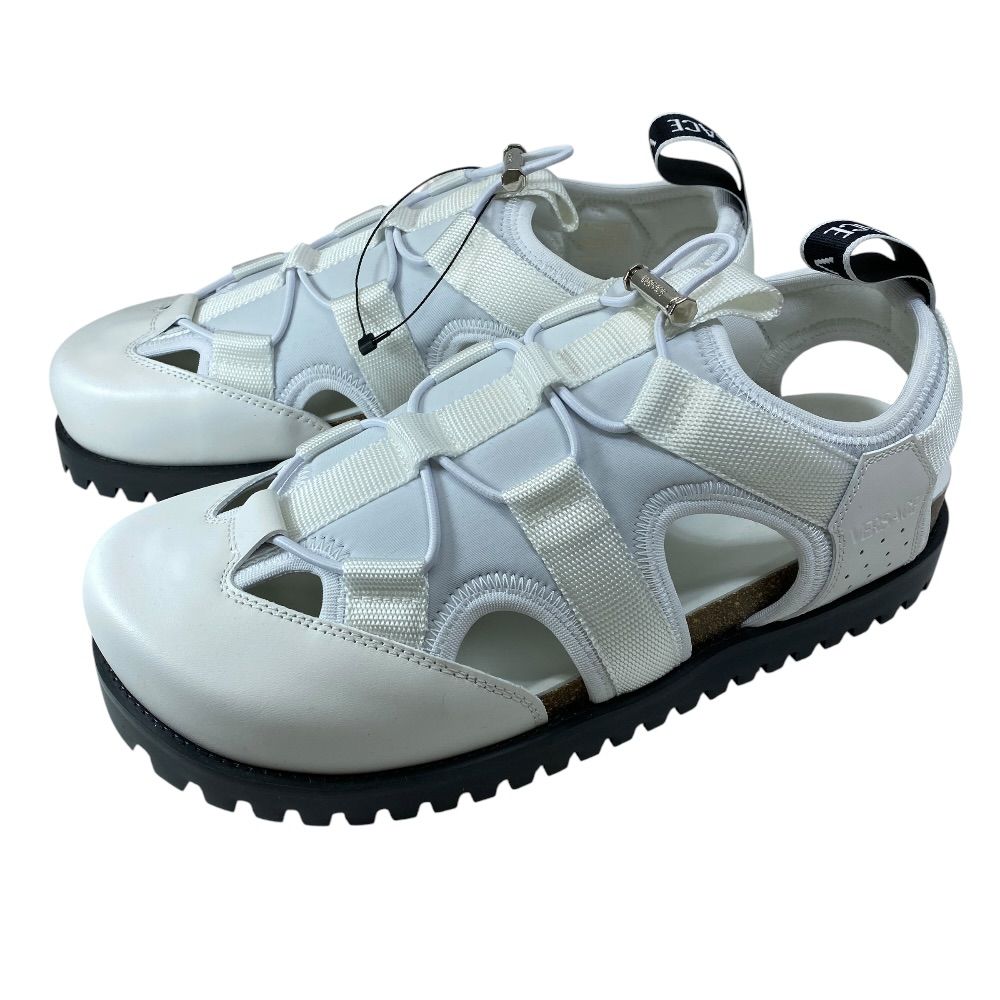 Versace Sandals Shoes Drawstring Leather White High Quality Comfortable Modern