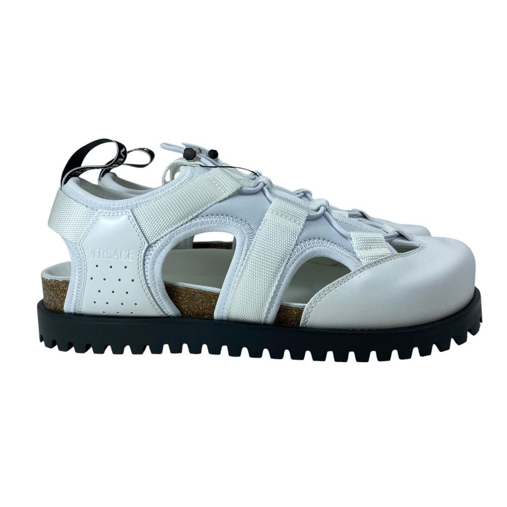 Versace Sandals Shoes Drawstring Leather White High Quality Comfortable Modern — view 5
