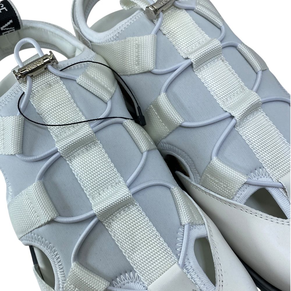 Versace Sandals Shoes Drawstring Leather White High Quality Comfortable Modern — view 6