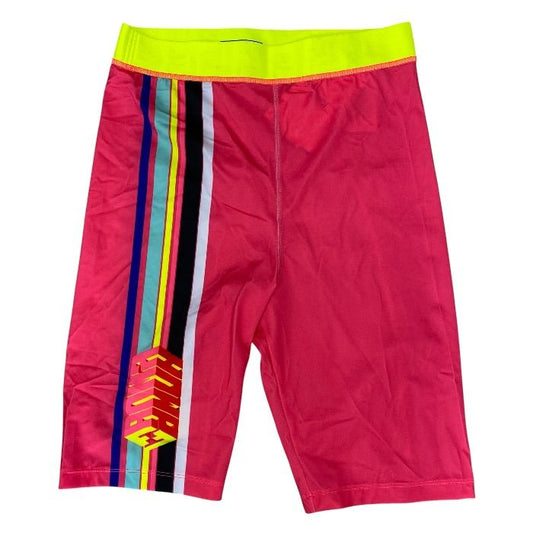 Fendi Prints on Biker Shorts Sports Nylon Polyurethane Pink 42 Comfortable
