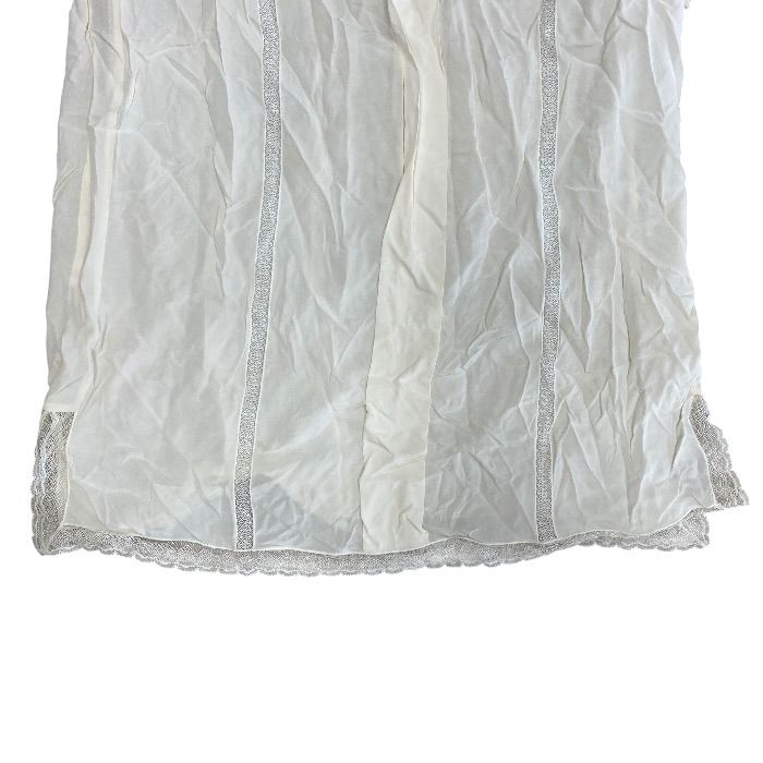 Fendi Vintage Tunic Dress Ruffle High Neck Lace O2r Silk Ivory Gorgeous — view 6
