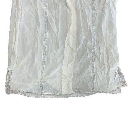 Fendi Vintage Tunic Dress Ruffle High Neck Lace O2r Silk Ivory Gorgeous — view 6
