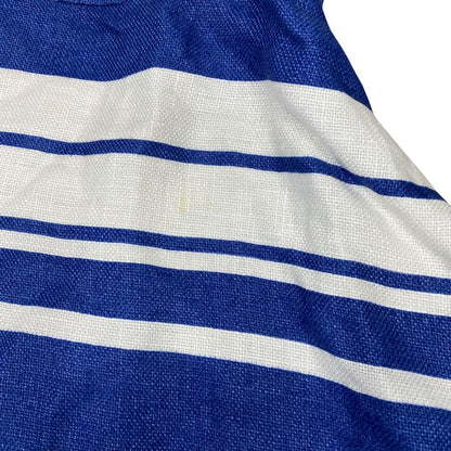 Dolce & Gabbana Striped Dress Linen Blue White — view 8