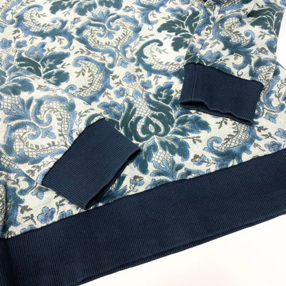 Dolce & Gabbana D&G Long Sleeve Sweatshirt Crew Neck Floral Pattern 44 Navy — view 5