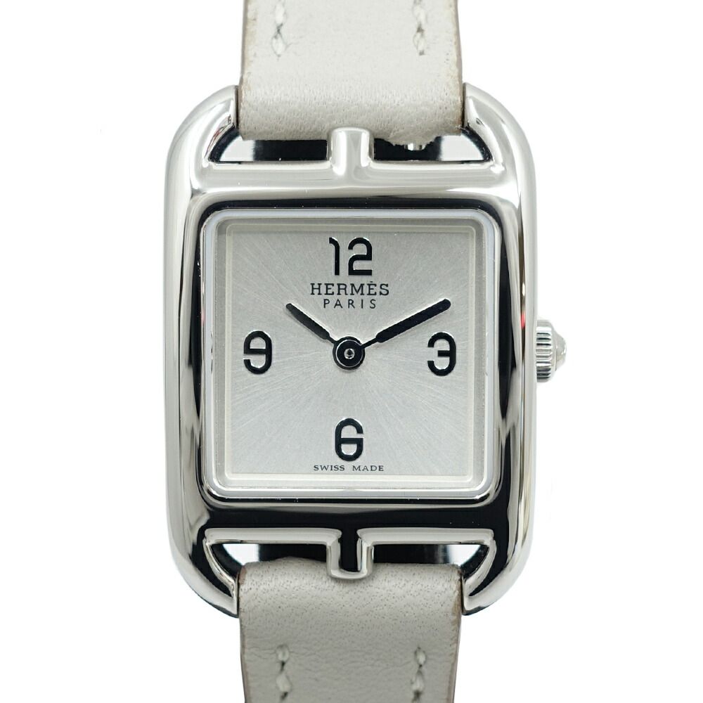 Hermes Capecod PM Mini Watch Silver Dial Quartz