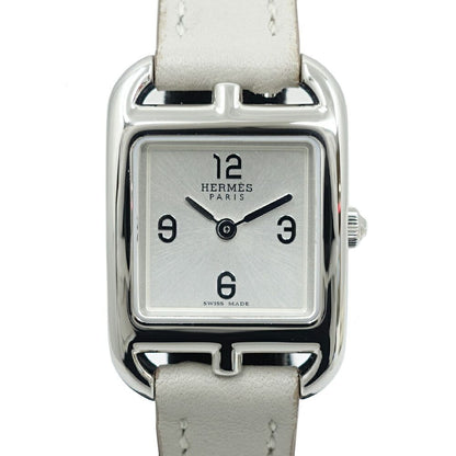 Hermes Capecod PM Mini Watch Silver Dial Quartz