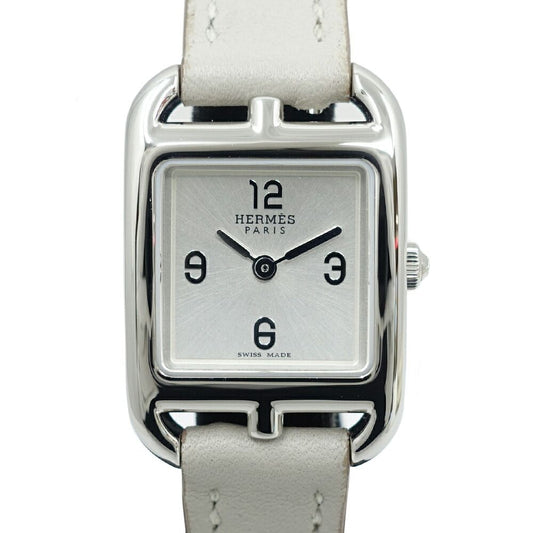Hermes Capecod PM Mini Watch Silver Dial Quartz