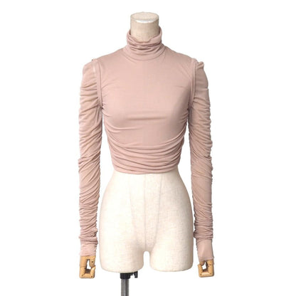 Dolce & Gabbana Blouse 36 Cropped Shirred Gathered High