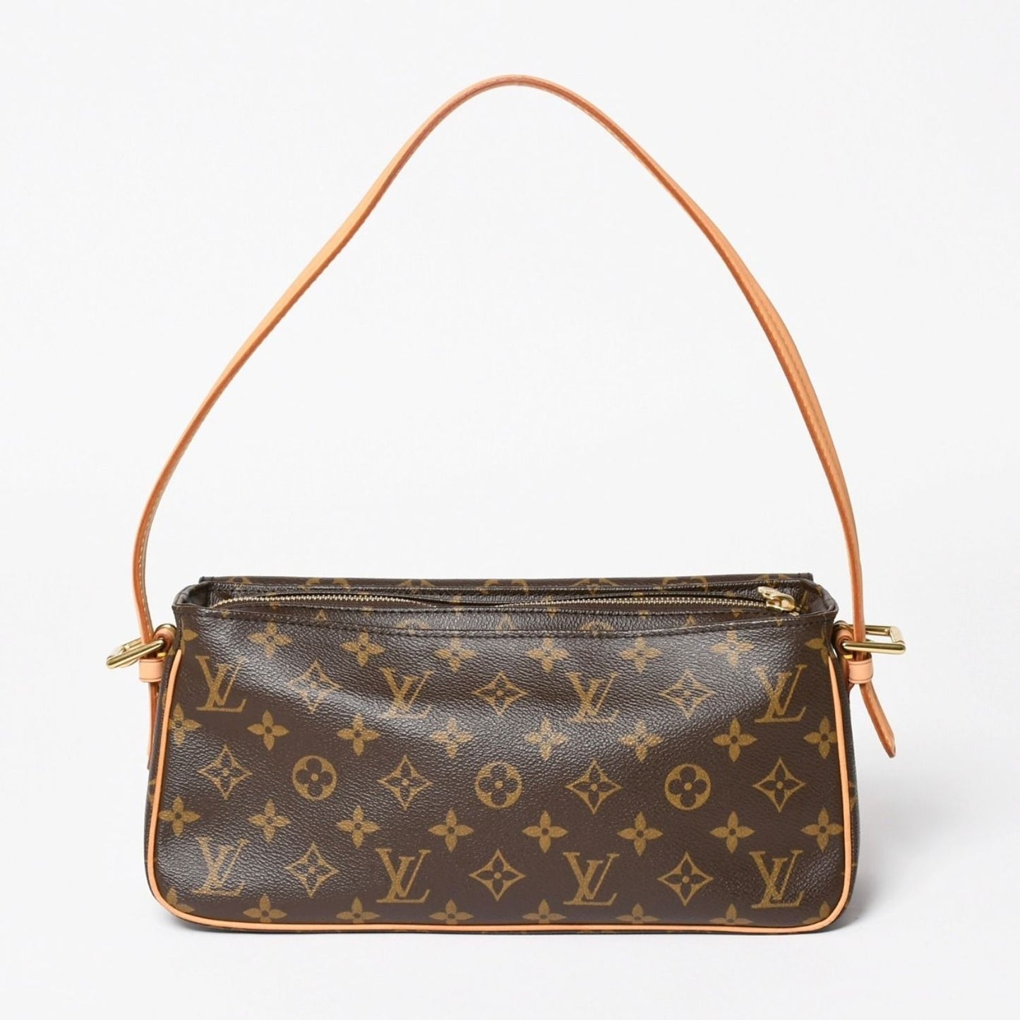 Louis Vuitton Viva-Cite MM Handbag Bag Monogram Brown Gold — view 2