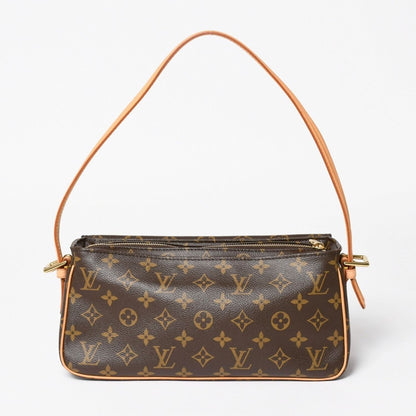 Louis Vuitton Viva-Cite MM Handbag Bag Monogram Brown Gold — view 2