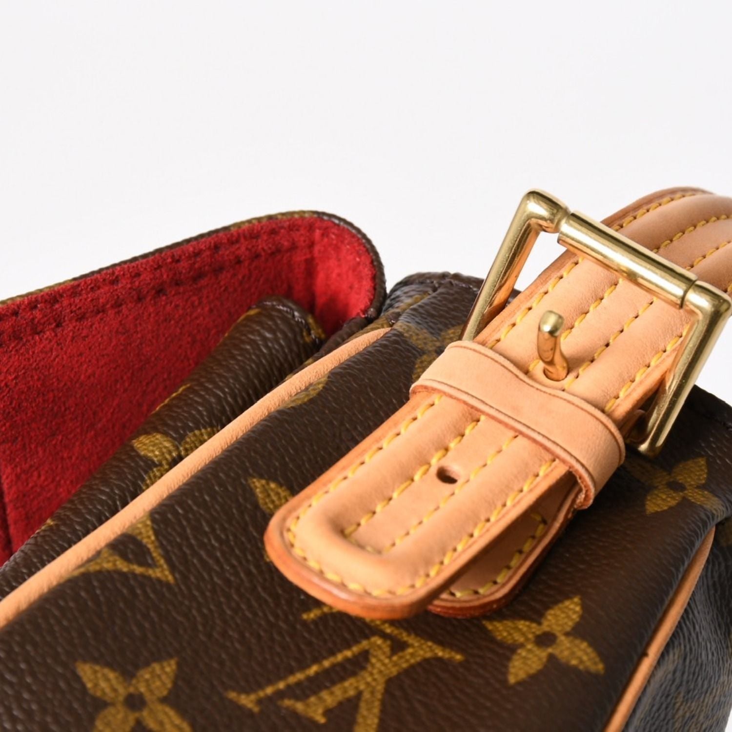 Louis Vuitton Viva-Cite MM Handbag Bag Monogram Brown Gold — view 8