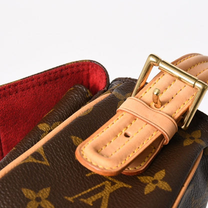 Louis Vuitton Viva-Cite MM Handbag Bag Monogram Brown Gold — view 8