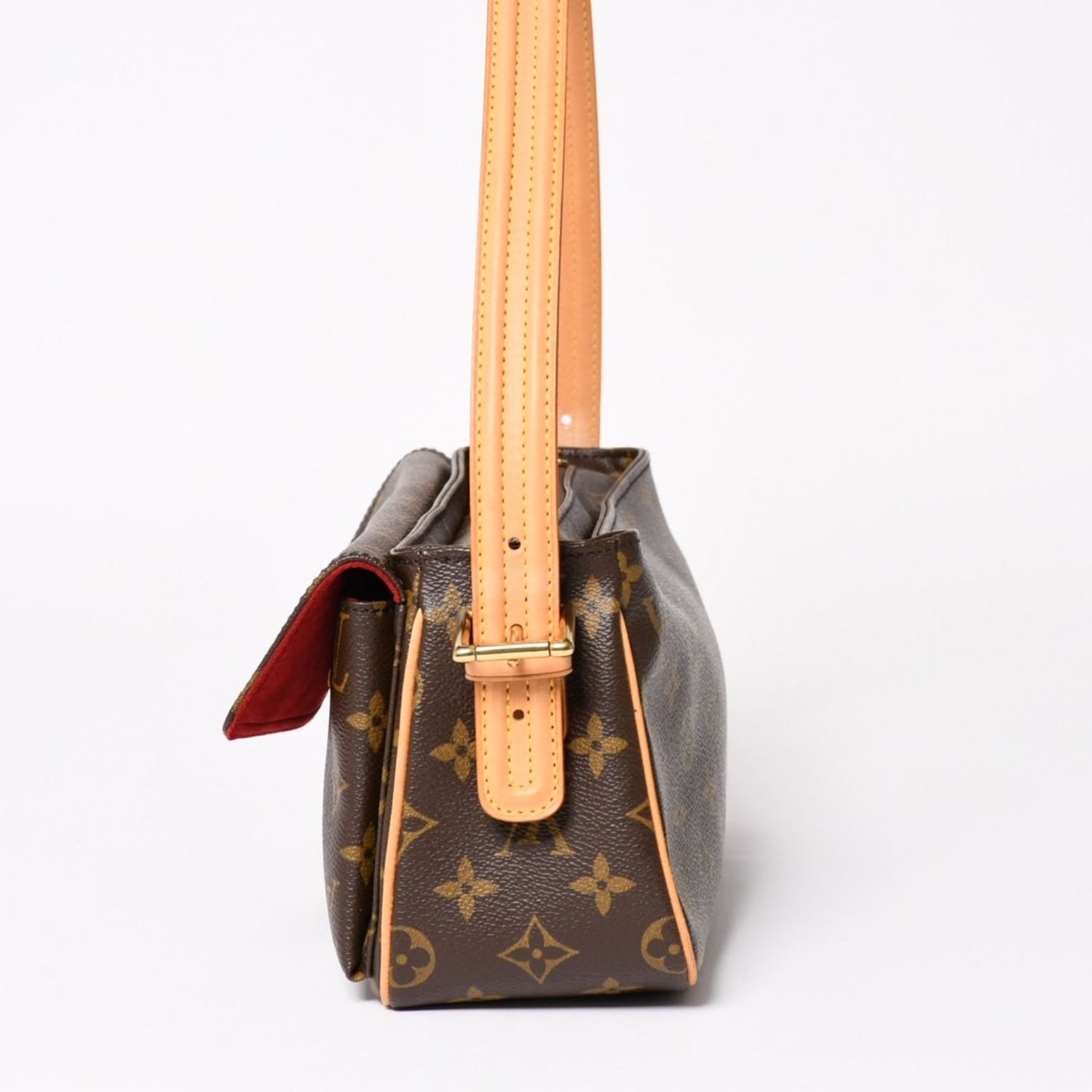 Louis Vuitton Viva-Cite MM Handbag Bag Monogram Brown Gold — view 4