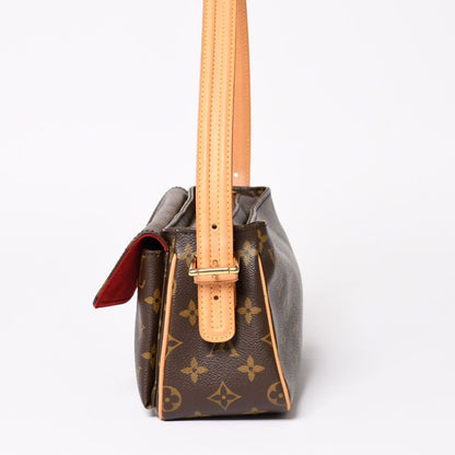 Louis Vuitton Viva-Cite MM Handbag Bag Monogram Brown Gold — view 4