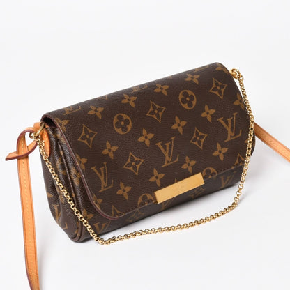 Louis Vuitton Favorite PM Shoulder Bag Monogram Brown Gold — view 3