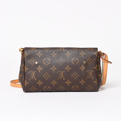 Louis Vuitton Favorite PM Shoulder Bag Monogram Brown Gold — view 2