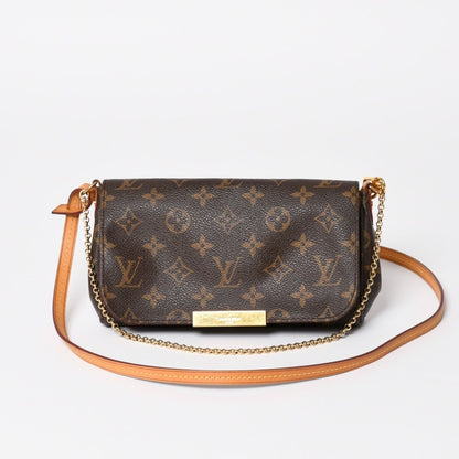Louis Vuitton Favorite PM Shoulder Bag Monogram Brown Gold