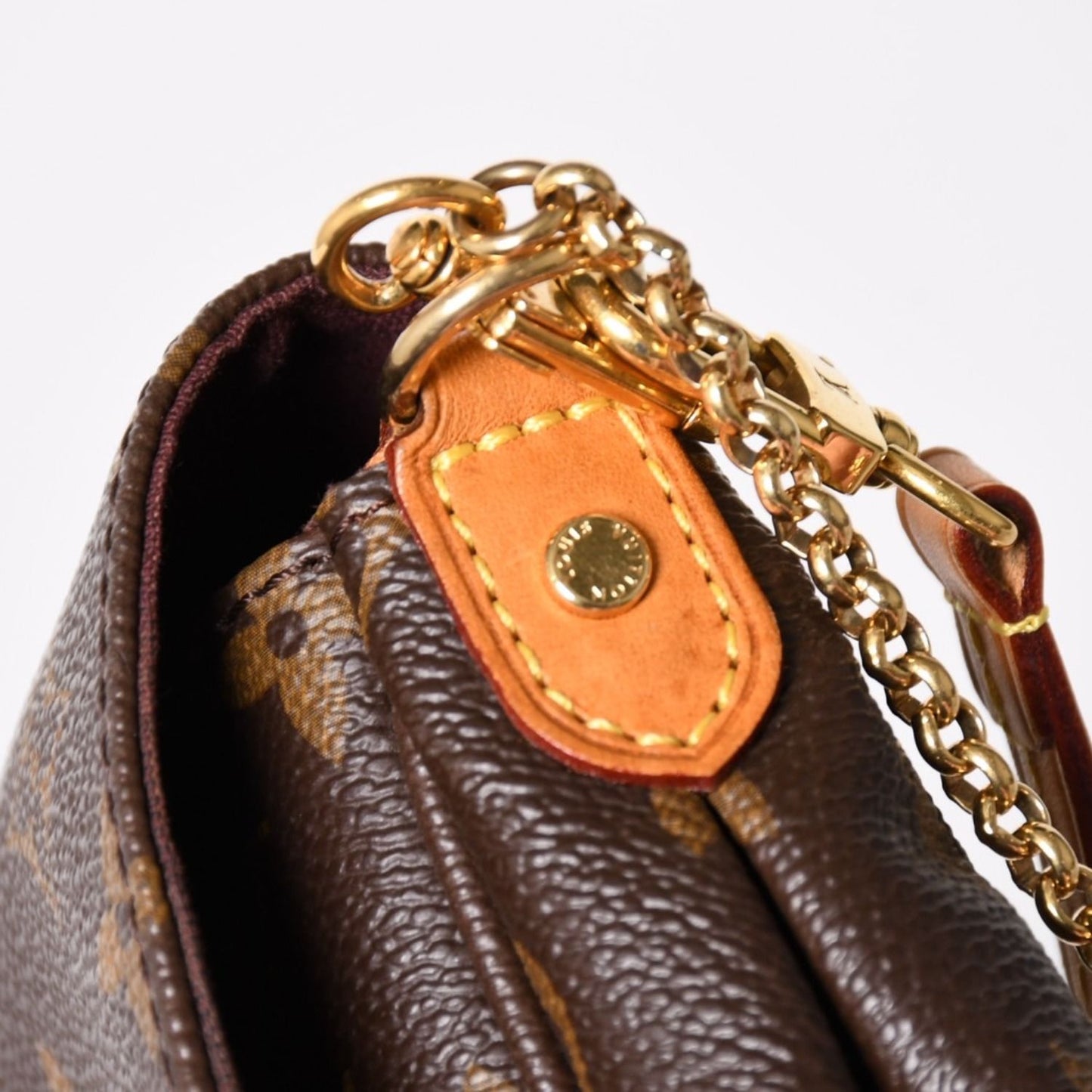 Louis Vuitton Favorite PM Shoulder Bag Monogram Brown Gold — view 6