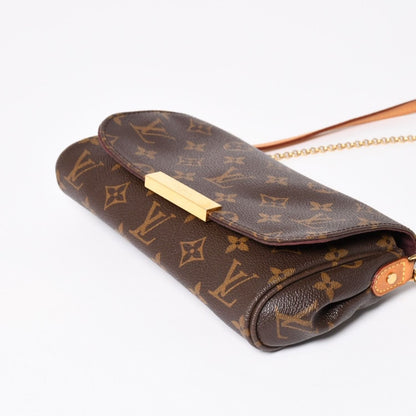 Louis Vuitton Favorite PM Shoulder Bag Monogram Brown Gold — view 8