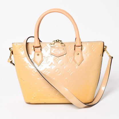 Louis Vuitton Monogram Vernis Montebello PM 2-Way Bag Beige Gold