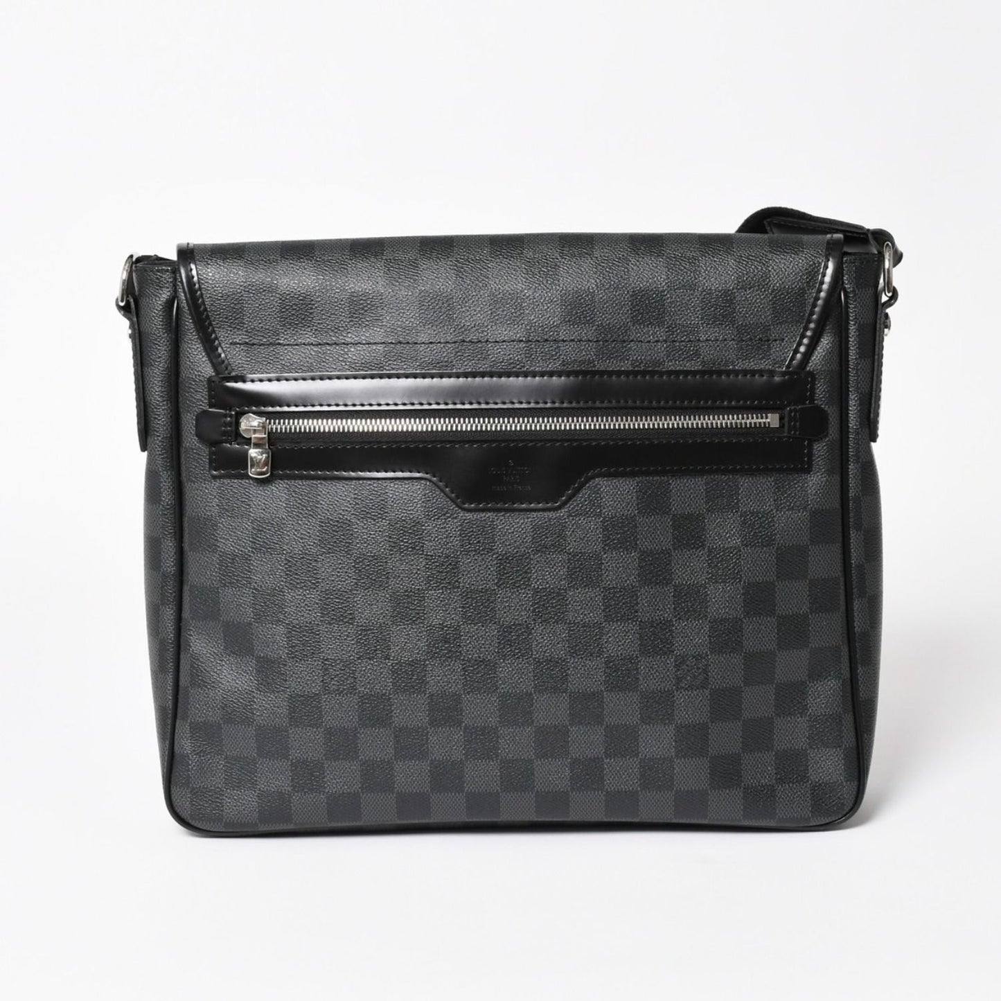 Louis Vuitton Daniel MM Shoulder Bag Damier Graphite Black Silver — view 2