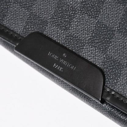 Louis Vuitton Daniel MM Shoulder Bag Damier Graphite Black Silver — view 7