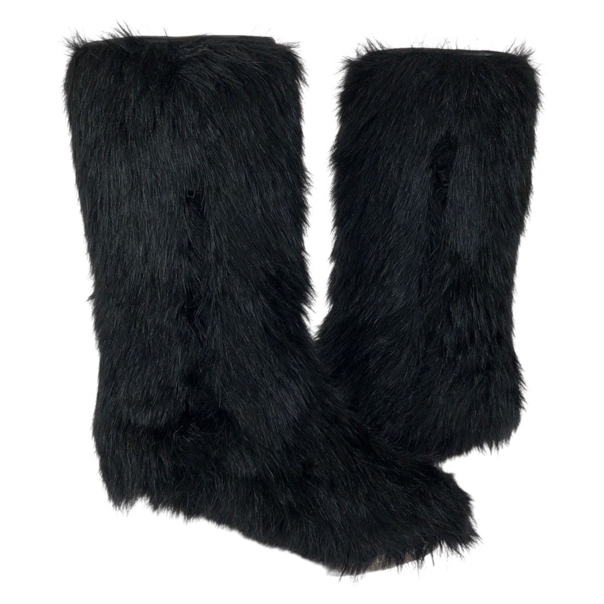 Chanel Fantasy Black Silver Acrylic Polyester Boots 37 — view 5