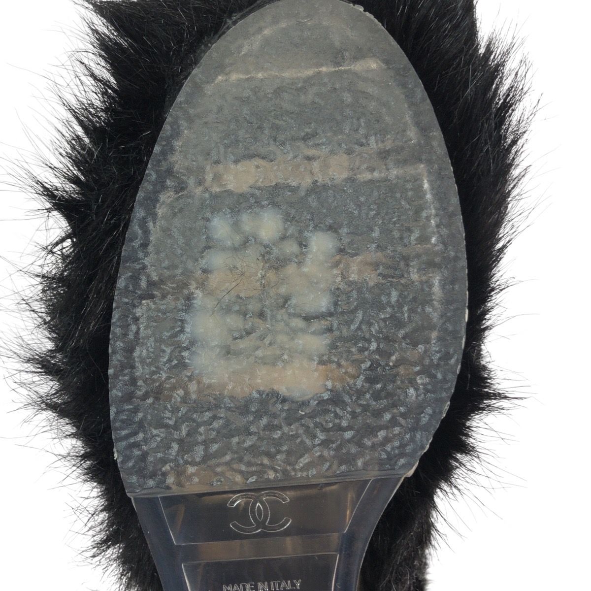 Chanel Fantasy Black Silver Acrylic Polyester Boots 37 — view 7