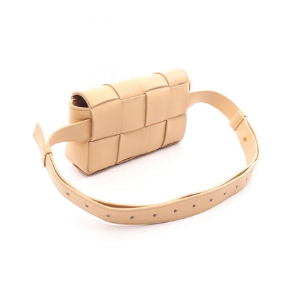 Bottega Veneta Waist Bag Cassette Maxi Intrecciato Beige Leather — view 2