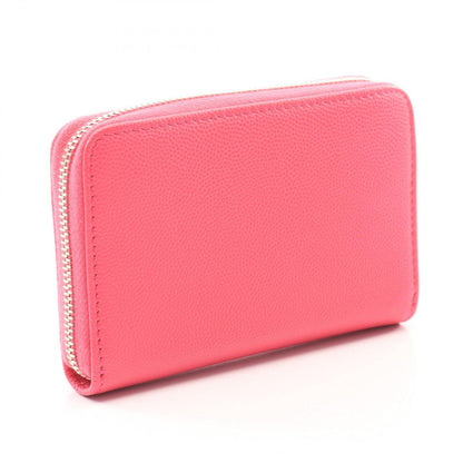 Chanel Round Wallet CC Logo Pink Caviar Leather CC — view 2