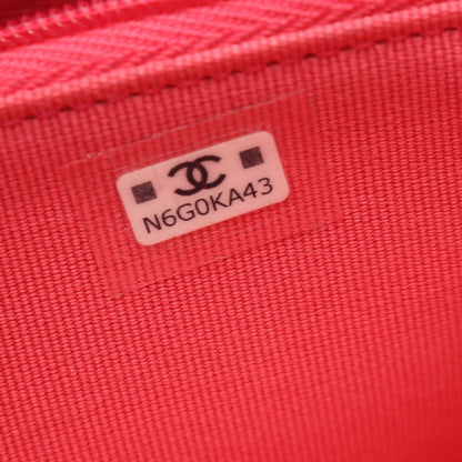 Chanel Round Wallet CC Logo Pink Caviar Leather CC — view 5