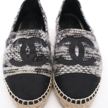 Chanel CC Logo Espadrilles Slip Ons Fabric — view 8