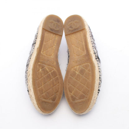Chanel CC Logo Espadrilles Slip Ons Fabric — view 4