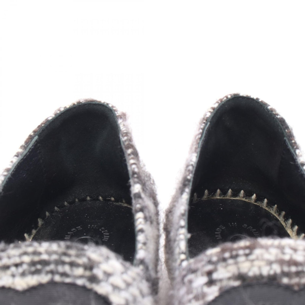 Chanel CC Logo Espadrilles Slip Ons Fabric — view 7