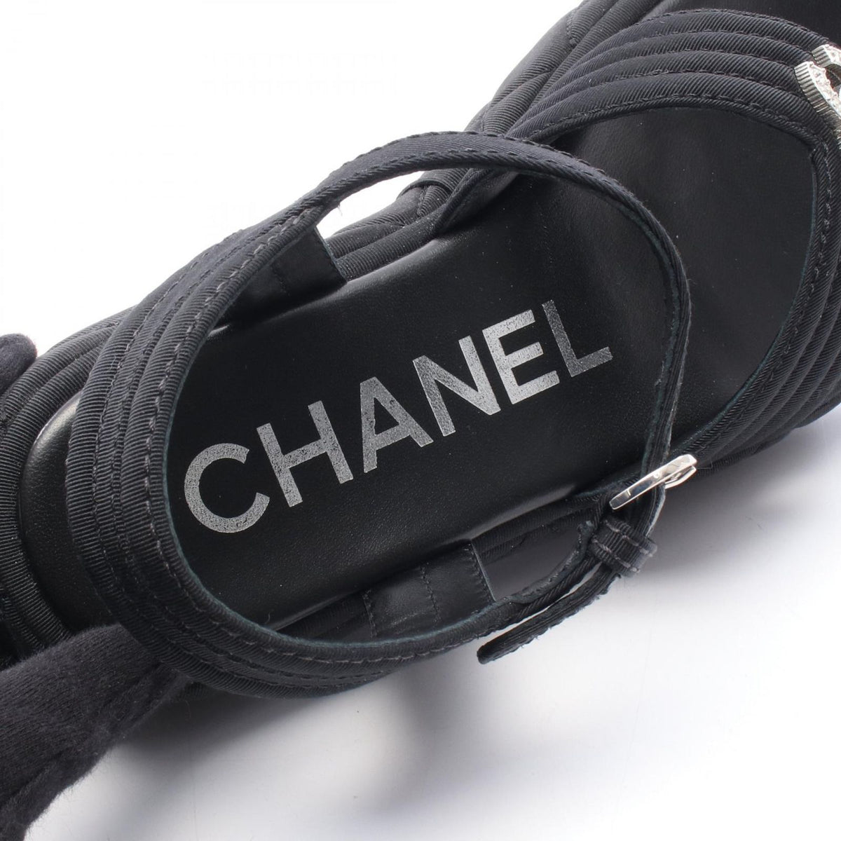 Chanel Sandals Quilted CC Logo — view 5