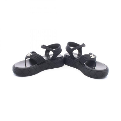 Chanel Sandals Quilted CC Logo — view 3