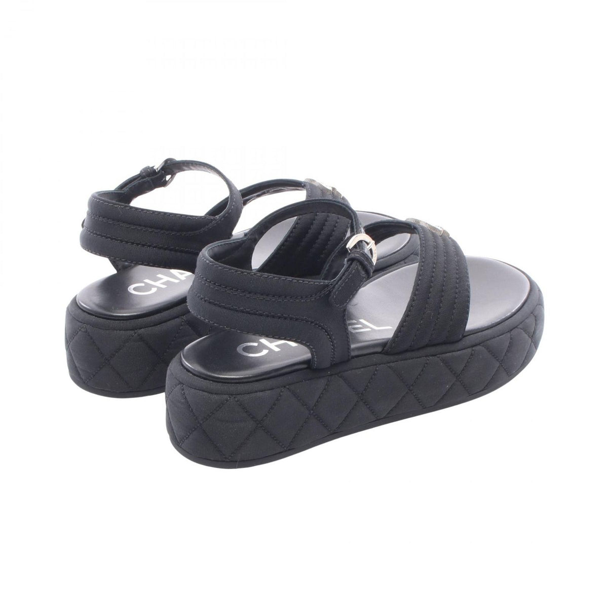 Chanel Sandals Quilted CC Logo — view 2