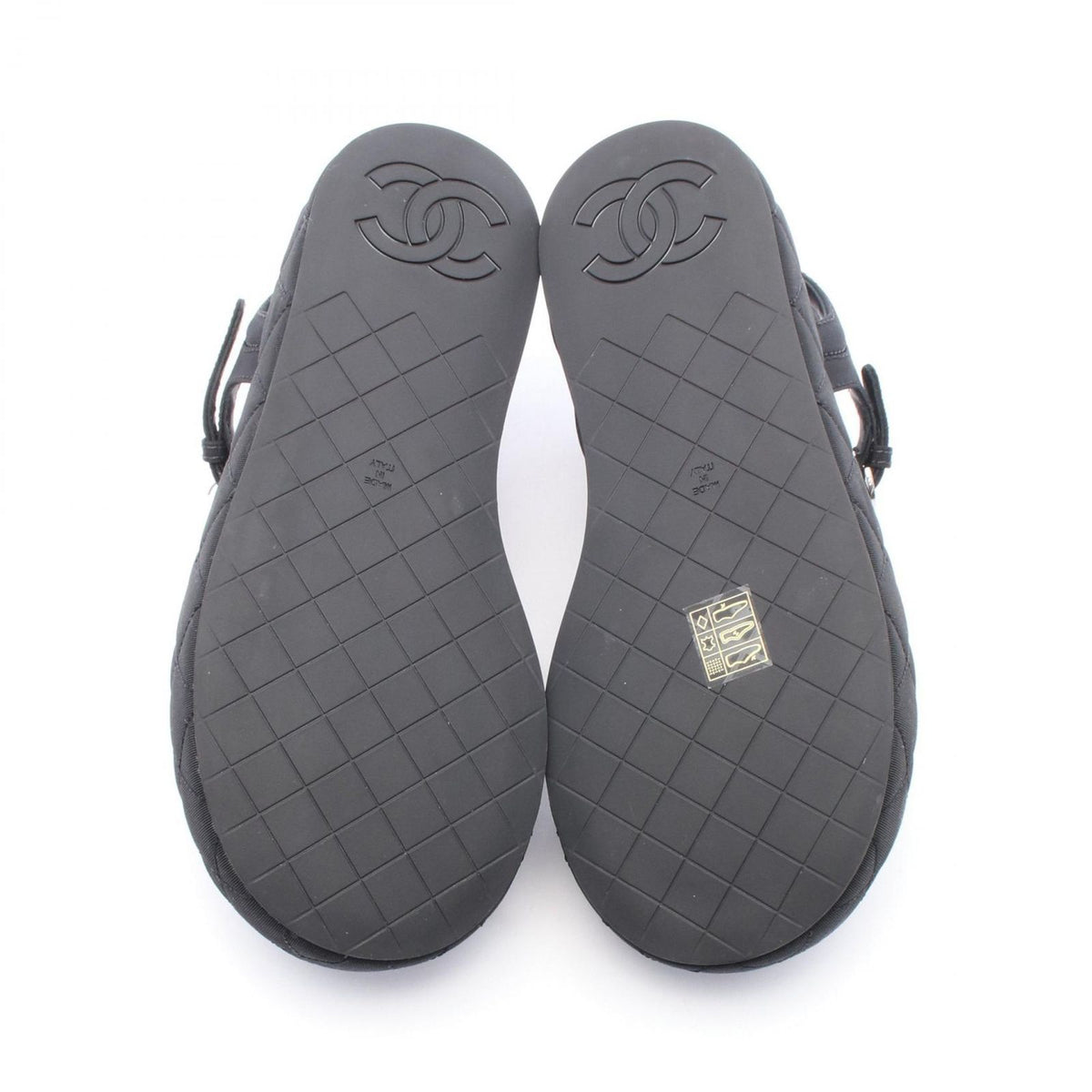 Chanel Sandals Quilted CC Logo — view 4