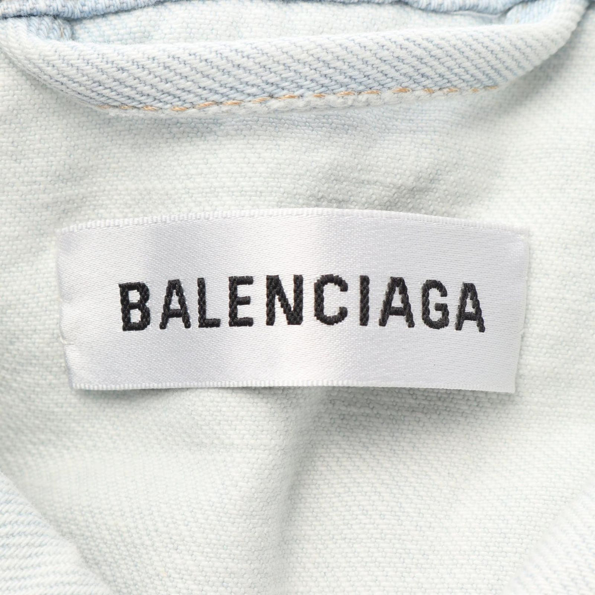 Balenciaga Denim Jacket Back Logo — view 3
