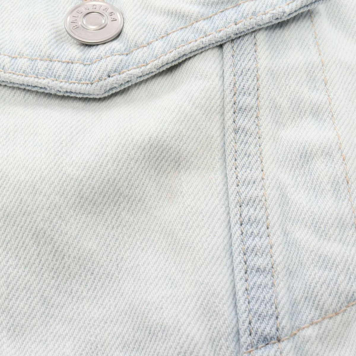 Balenciaga Denim Jacket Back Logo — view 7