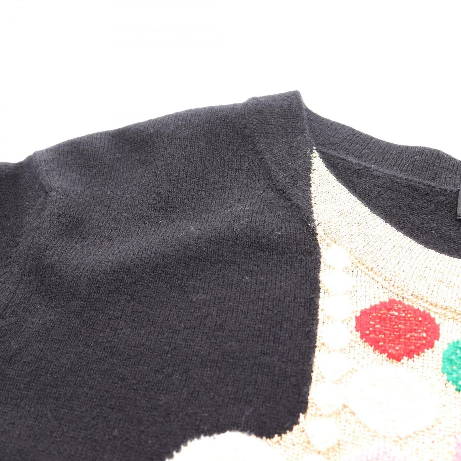 Chanel Knit CC Logo Cashmere Sweater — view 8