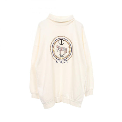 Gucci Sweatshirt Interlocking G Embroidery High Neck Cotton