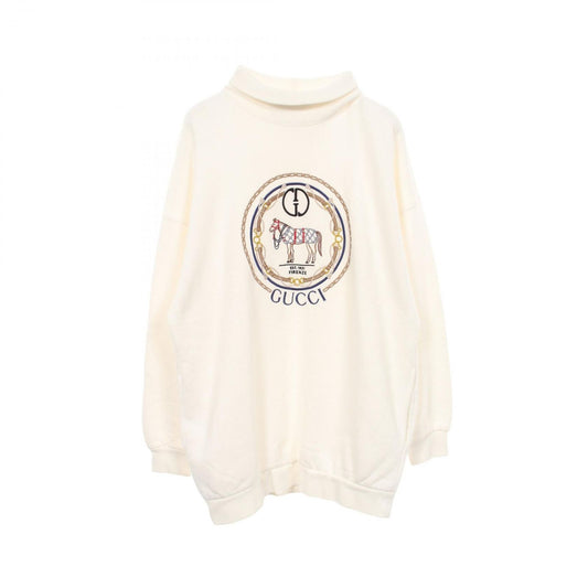 Gucci Sweatshirt Interlocking G Embroidery High Neck Cotton