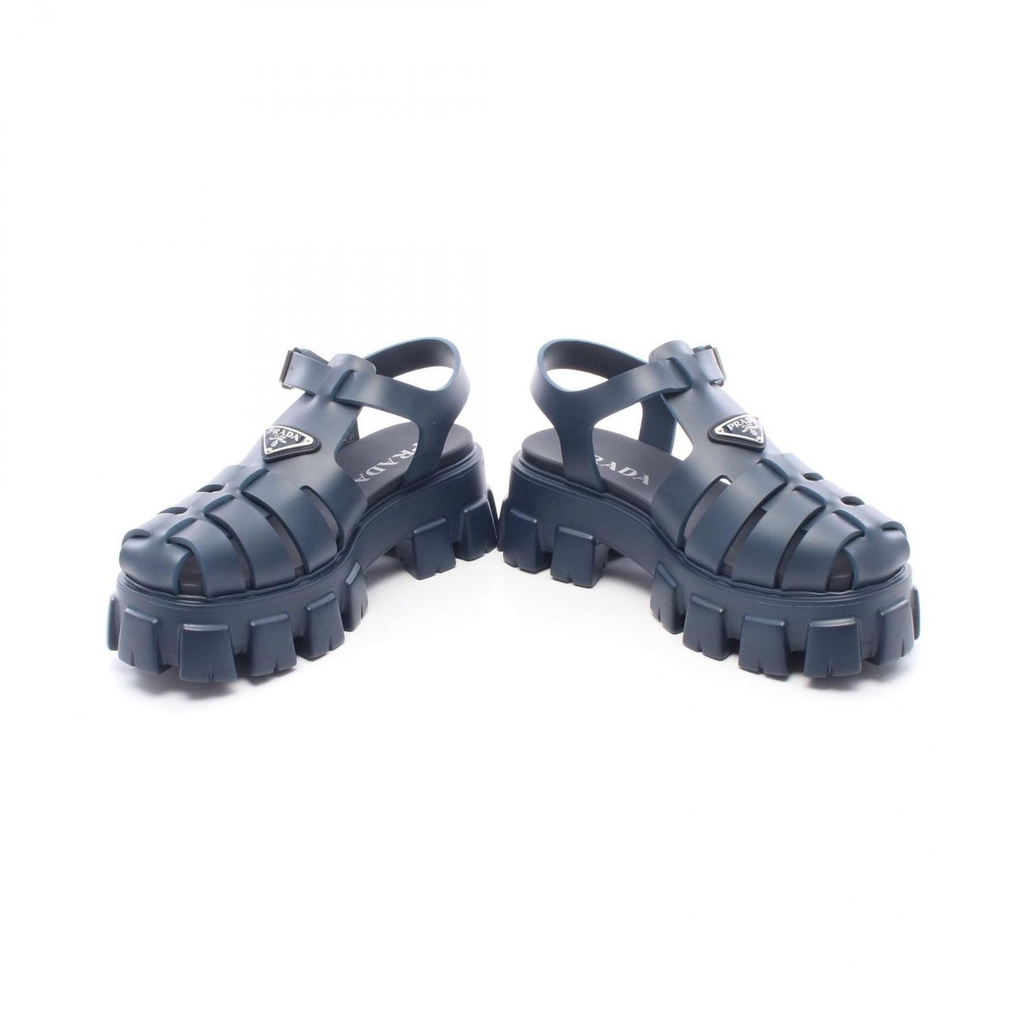 Prada Sandals Monolith Triangle Plate — view 3