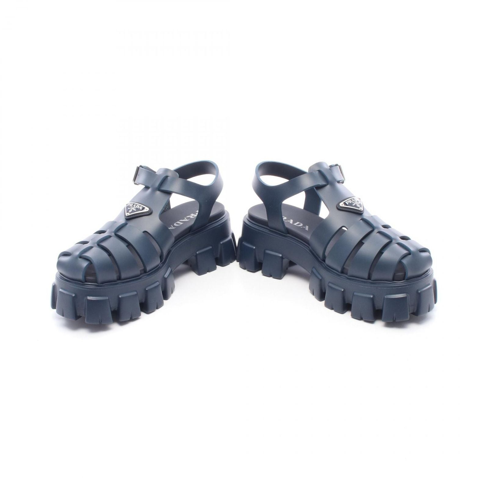 Prada Sandals Monolith Triangle Plate — view 3