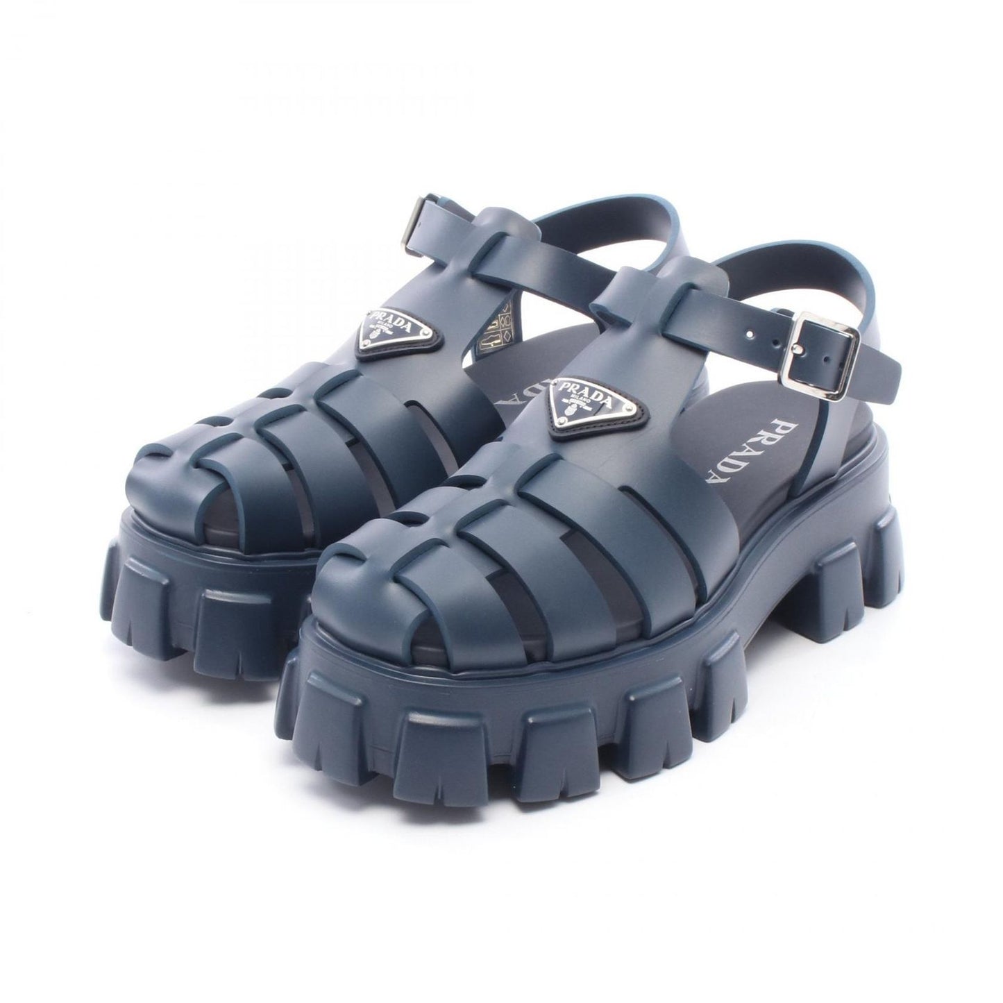 Prada Sandals Monolith Triangle Plate