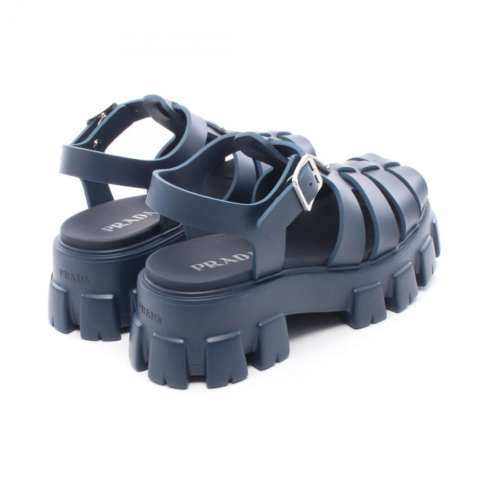 Prada Sandals Monolith Triangle Plate — view 2