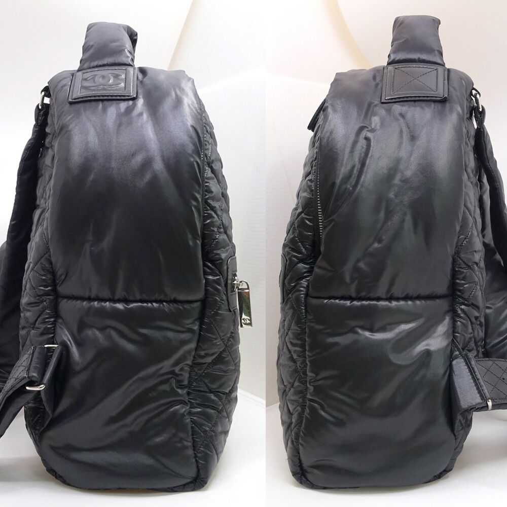 Chanel Backpack Coco Cocoon Nylon Black 23 — view 3