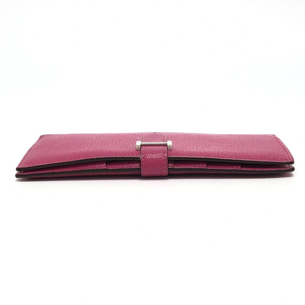 Hermes Wallet Bearn Classic Chevre Pink — view 6