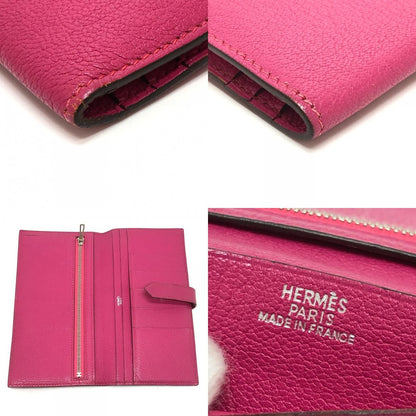Hermes Wallet Bearn Classic Chevre Pink — view 8